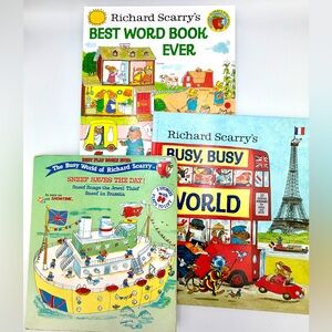 Richard Scarry 3 Book Collection